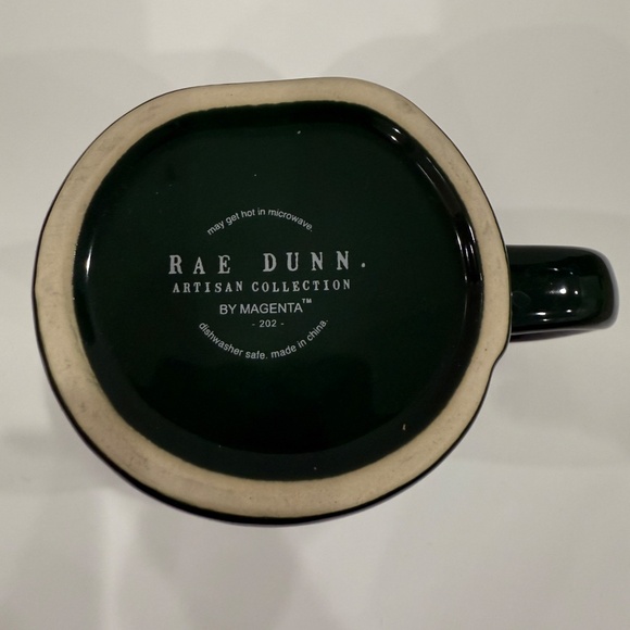 Rae Dunn Artisan Collection NAUGHTY & NICE Coffee 2 Mug Set Christmas Green New - Picture 6 of 9